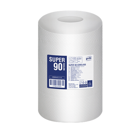 Torkrulle Grite Mini Super 90 utan hylsa vit M1